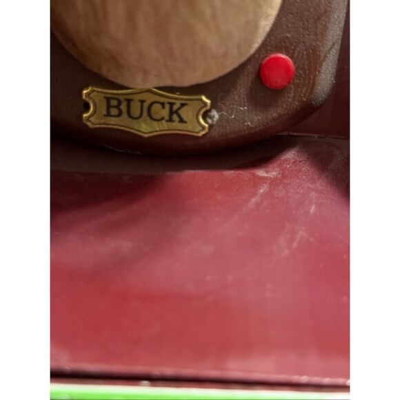 Gemmy Buck Reindeer Mounted Animated Singing Christmas...